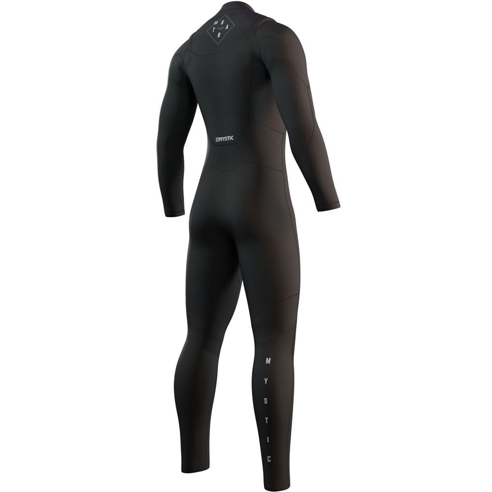 Star Fullsuit 4/3mm dubbele borstrits Zwart heren wetsuit