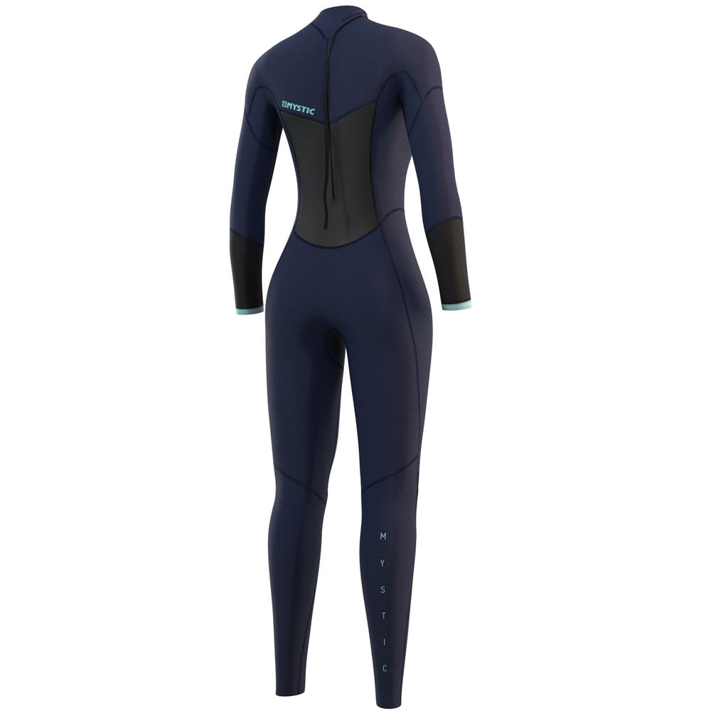 Mystic Brand Fullsuit 3/2mm rugrits Flatlock dames Night blauw 2