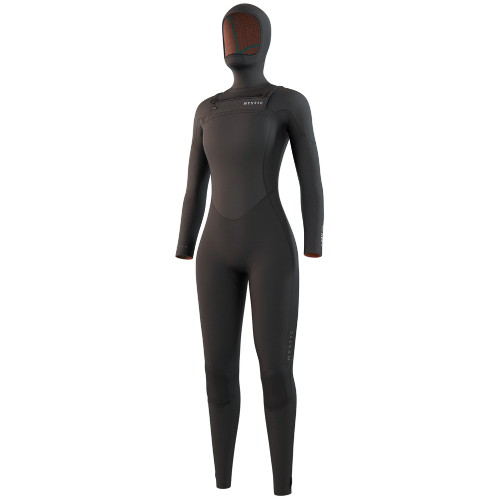 Mystic Gem Hooded fullsuit 6/4/3mm dubbele borstrits dames zwart 1