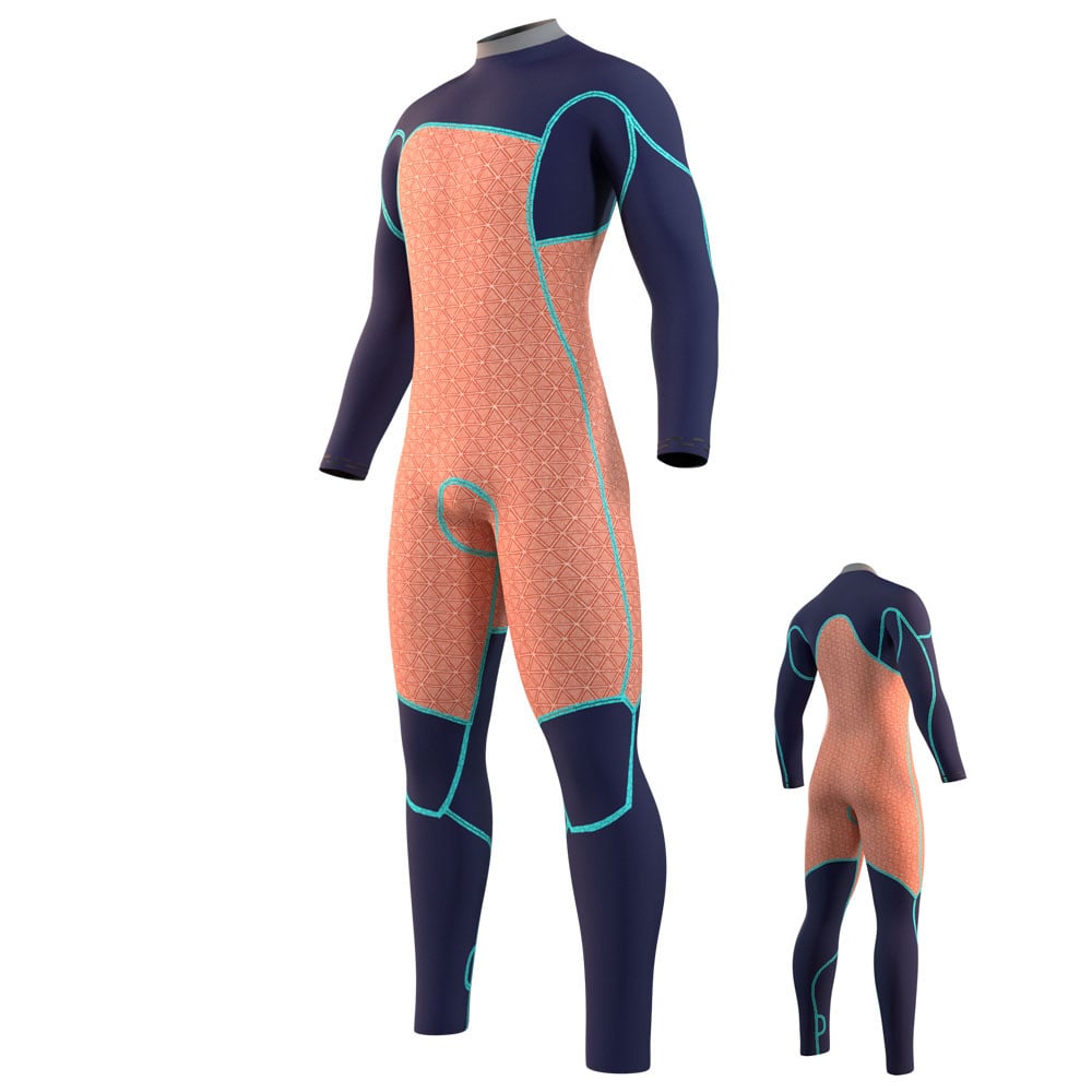 Mystic Majestic fullsuit wetsuit heren 5/4mm borstrits Cypress groen 4