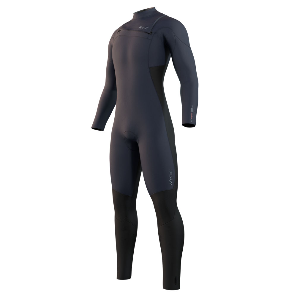 Mystic Majestic fullsuit wetsuit heren 4/3mm borstrits navy blauw 1