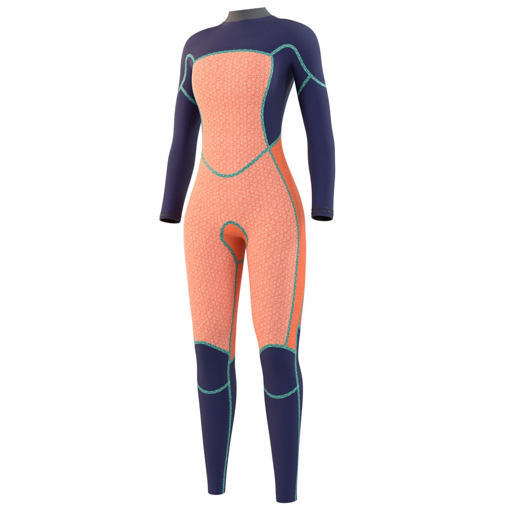 Mystic Jayde fullsuit wetsuit 4/3mm dubbele borstrits dames zwart 3