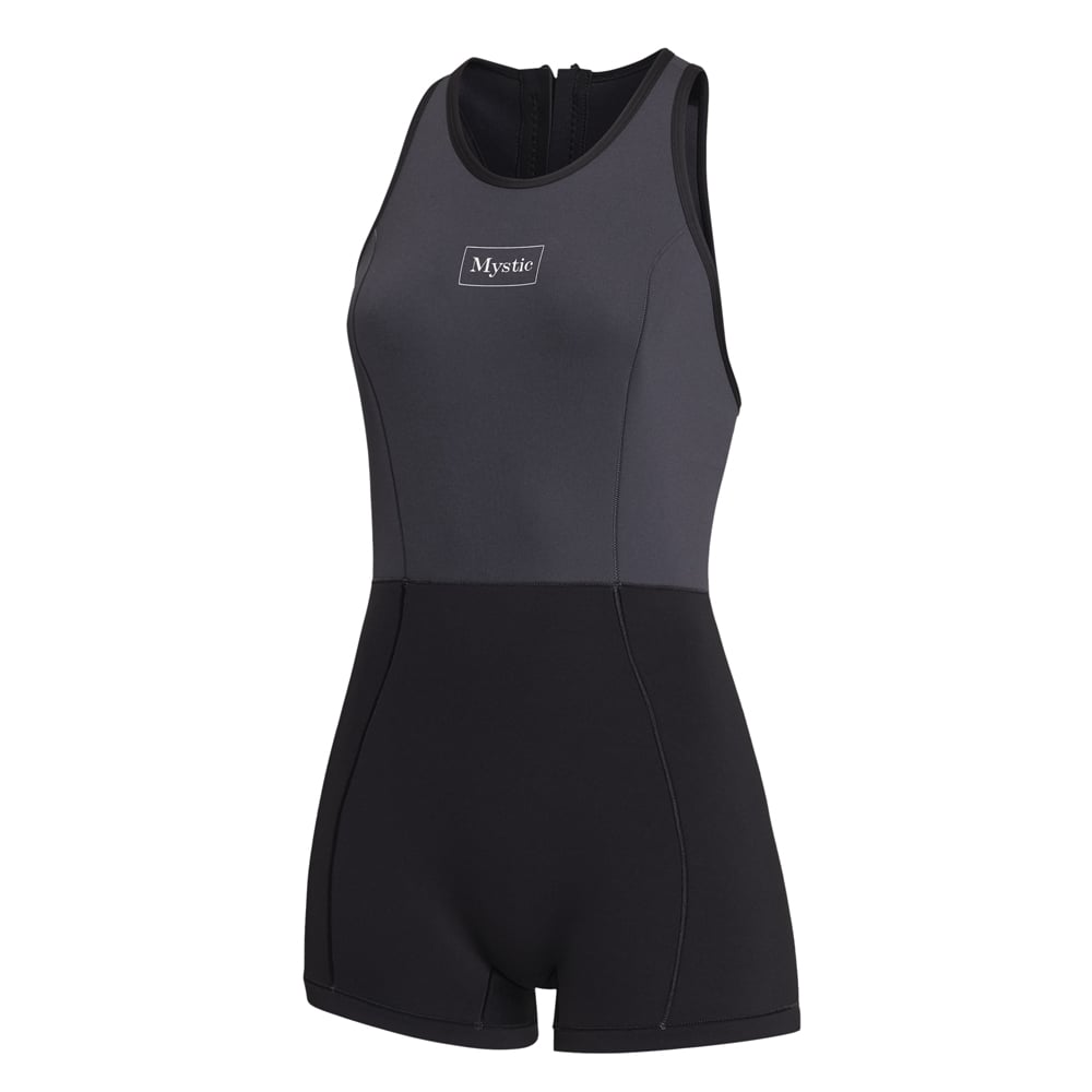 Mystic Lunar Short John wetsuit  2/2mm rugrits dames zwart 3