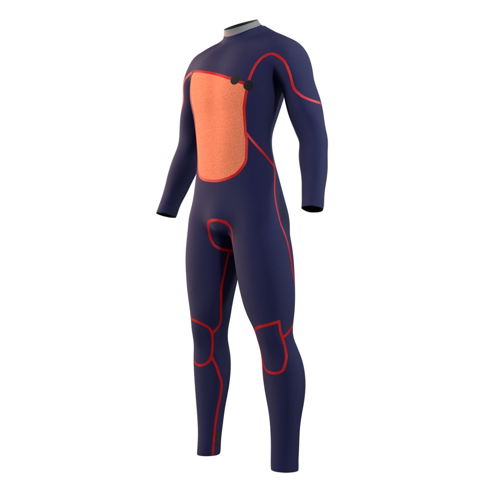 Mystic The One fullsuit wetsuit heren 5/3mm Zipfree rood 3