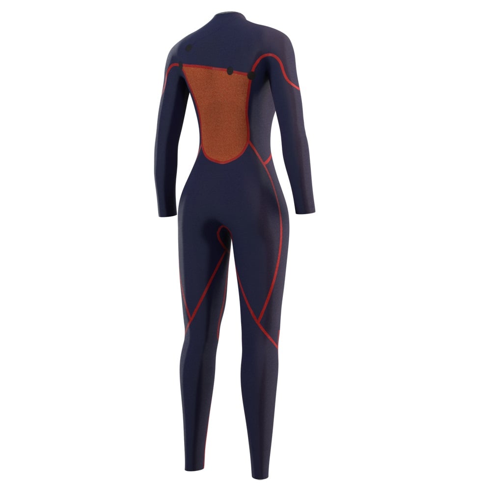 Mystic The One fullsuit wetsuit 4/3mm Zipfree dames zwart 4