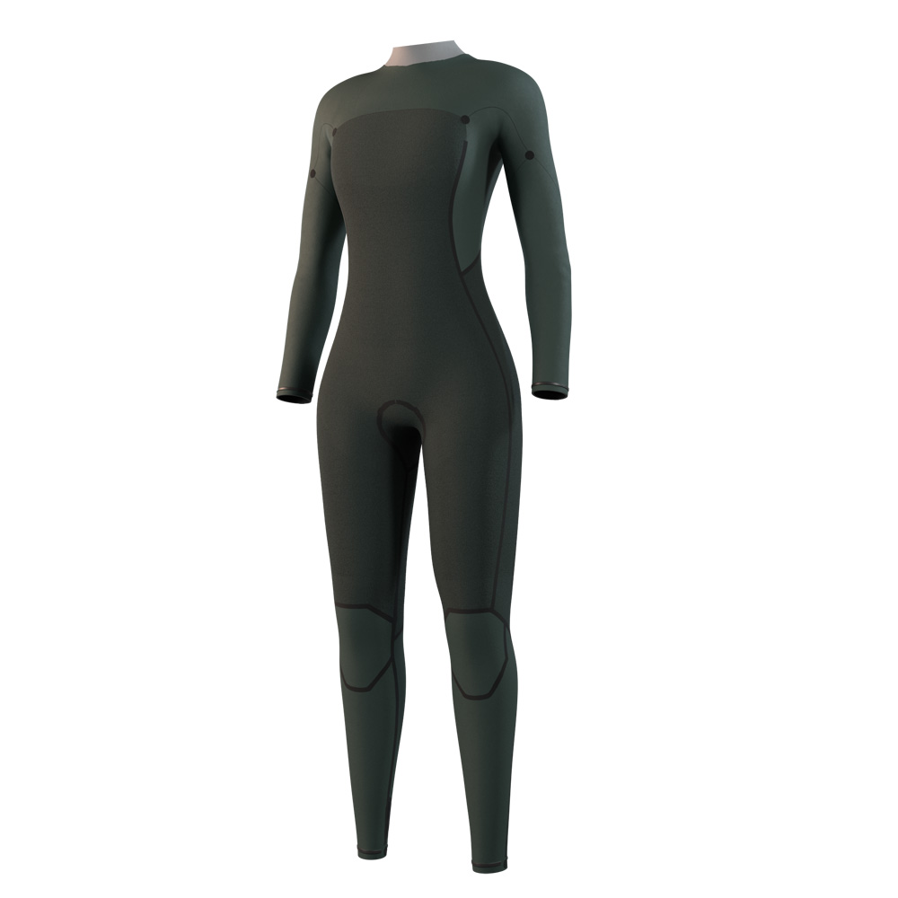 Mystic Haven fullsuit wetsuit 4/3 mm borstrits dames zwart 3