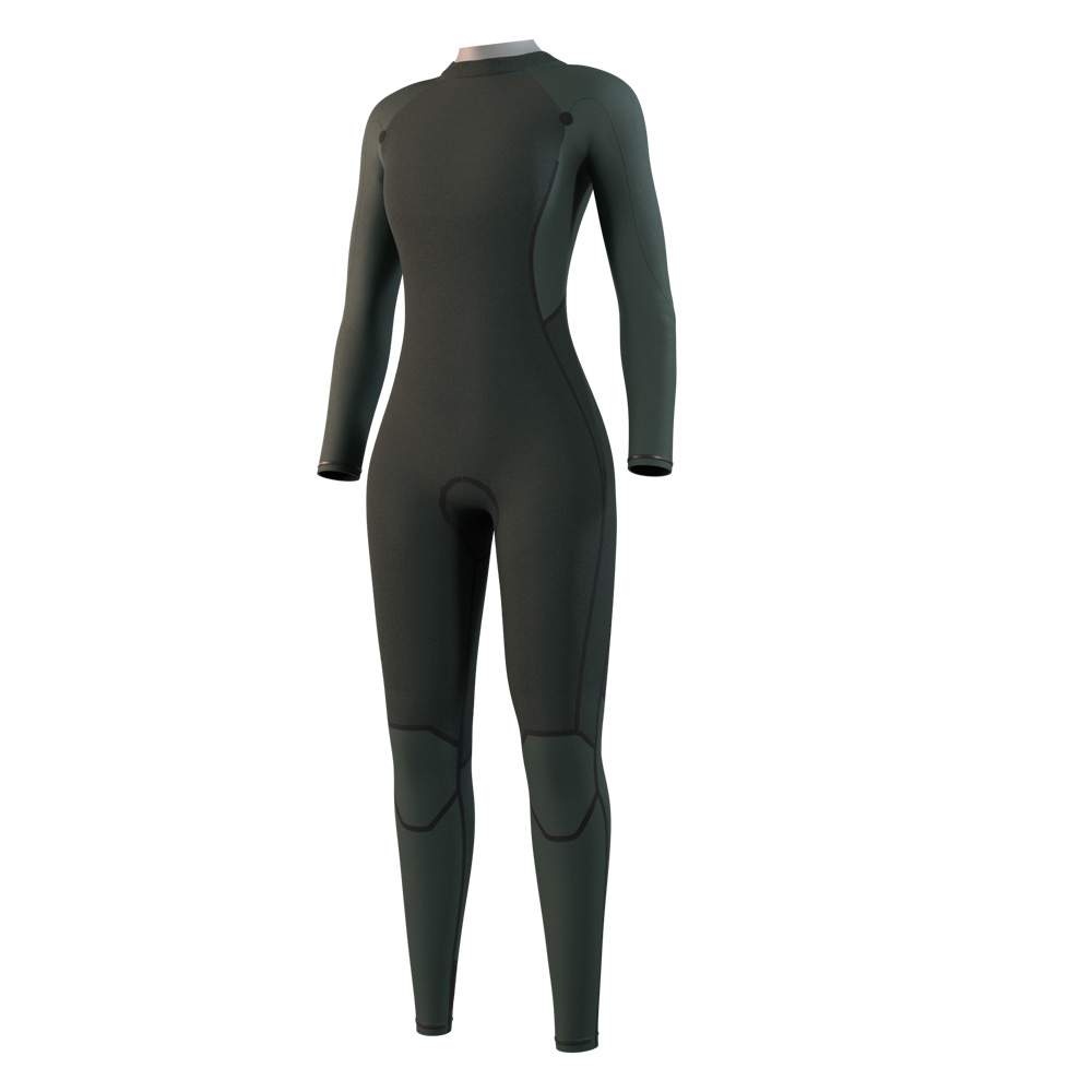 Mystic Haven fullsuit wetsuit 5/3 mm rugrits dames zwart 3