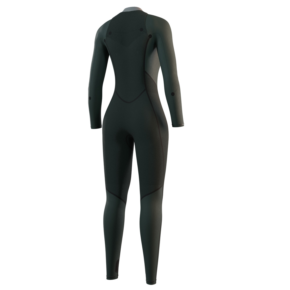 Mystic Haven fullsuit wetsuit 5/3 mm rugrits dames zwart 4