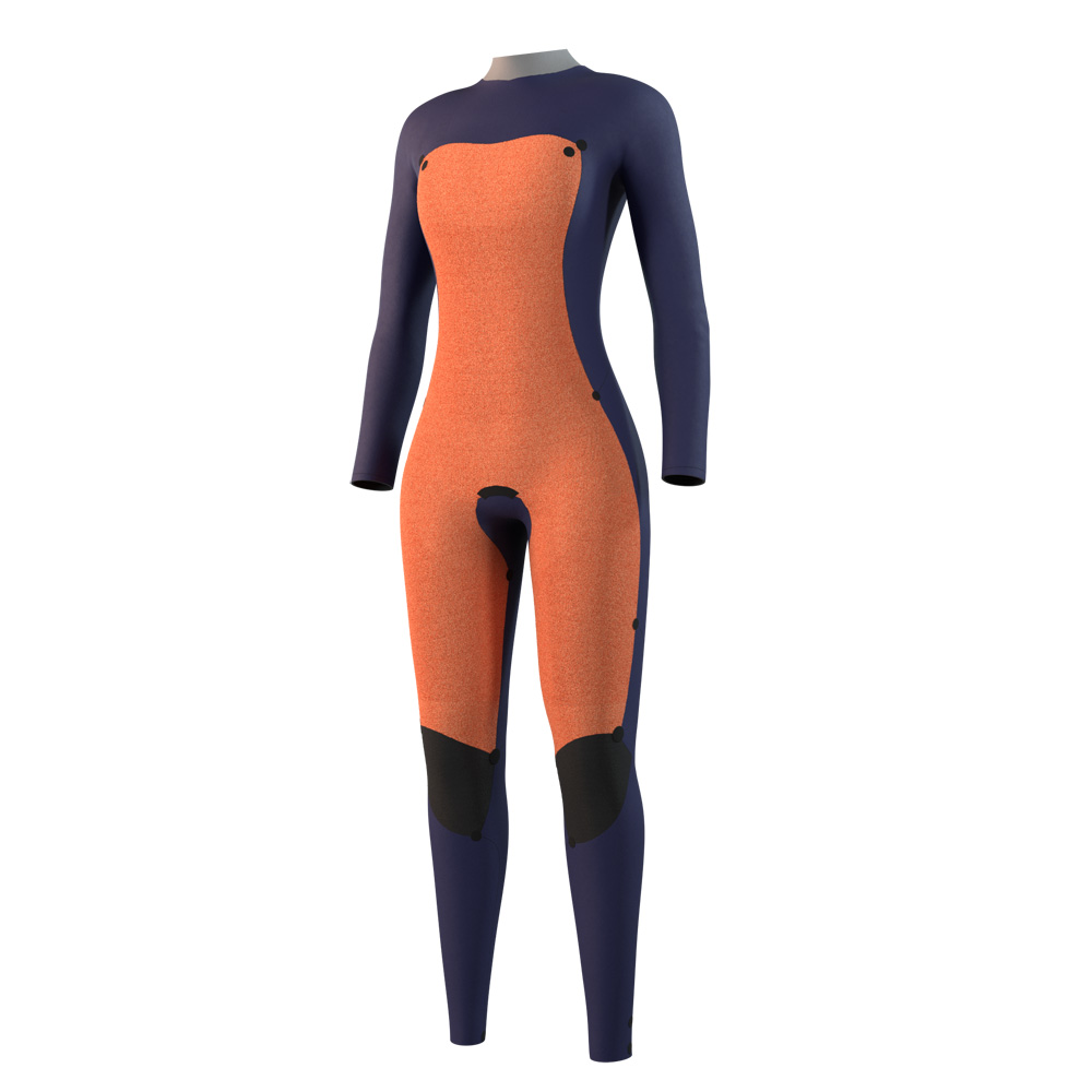 Mystic Star fullsuit wetsuit 5/3 mm borstrits dames groen 3