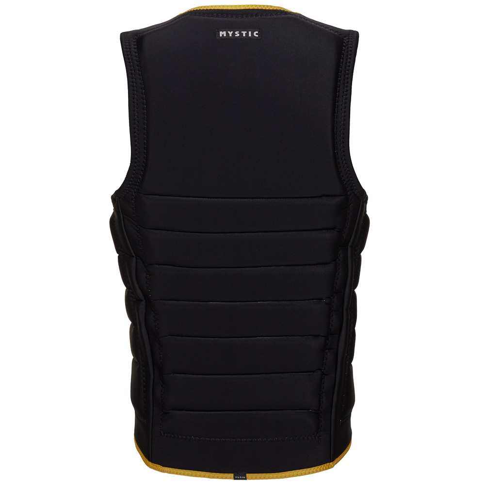 Mystic The Dom Impact Vest heren borstrits wake zwart/geel 2