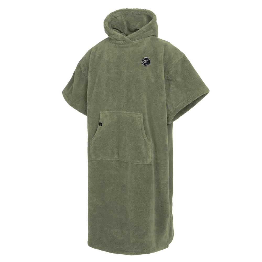 Poncho Teddy unisex olijf groen