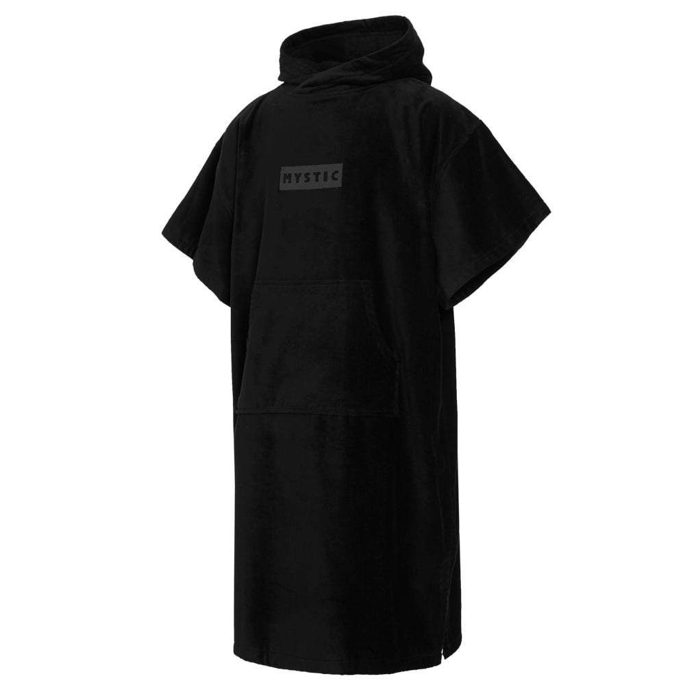 Cotton Deluxe poncho zwart