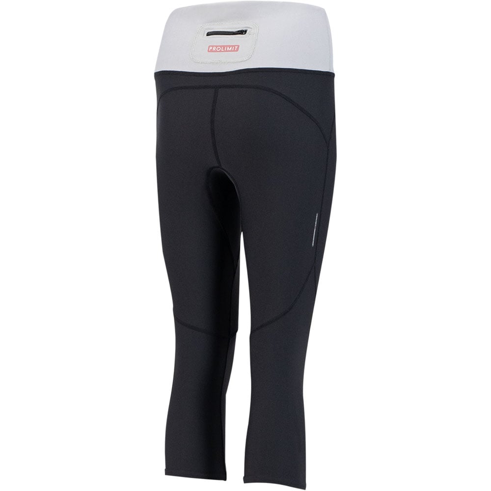 dames sup broek 3/4 zwart/grijs