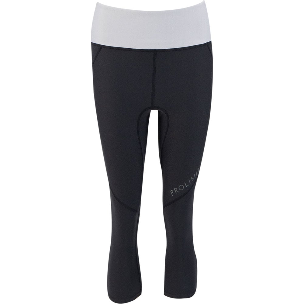 Prolimit dames sup broek 3/4 zwart/grijs 3