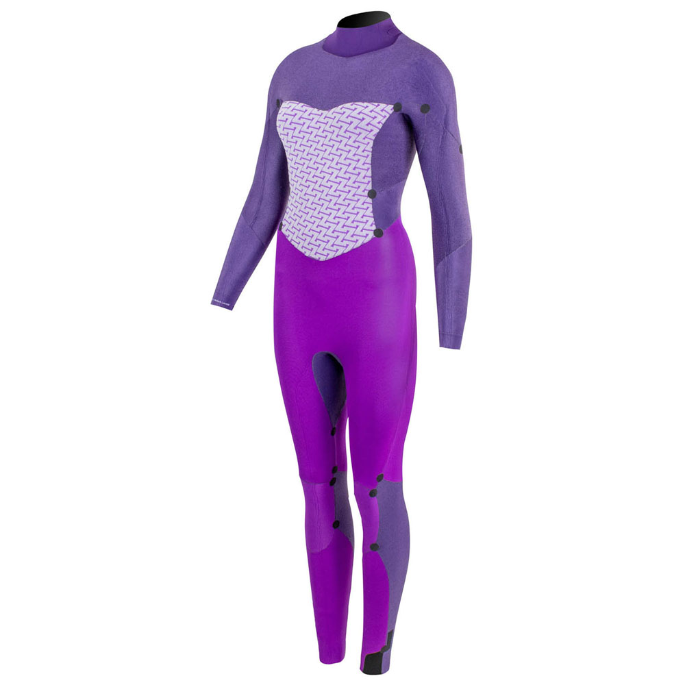 Prolimit Fire steamer 5/3 mm rugrits grijs wetsuit dames 3