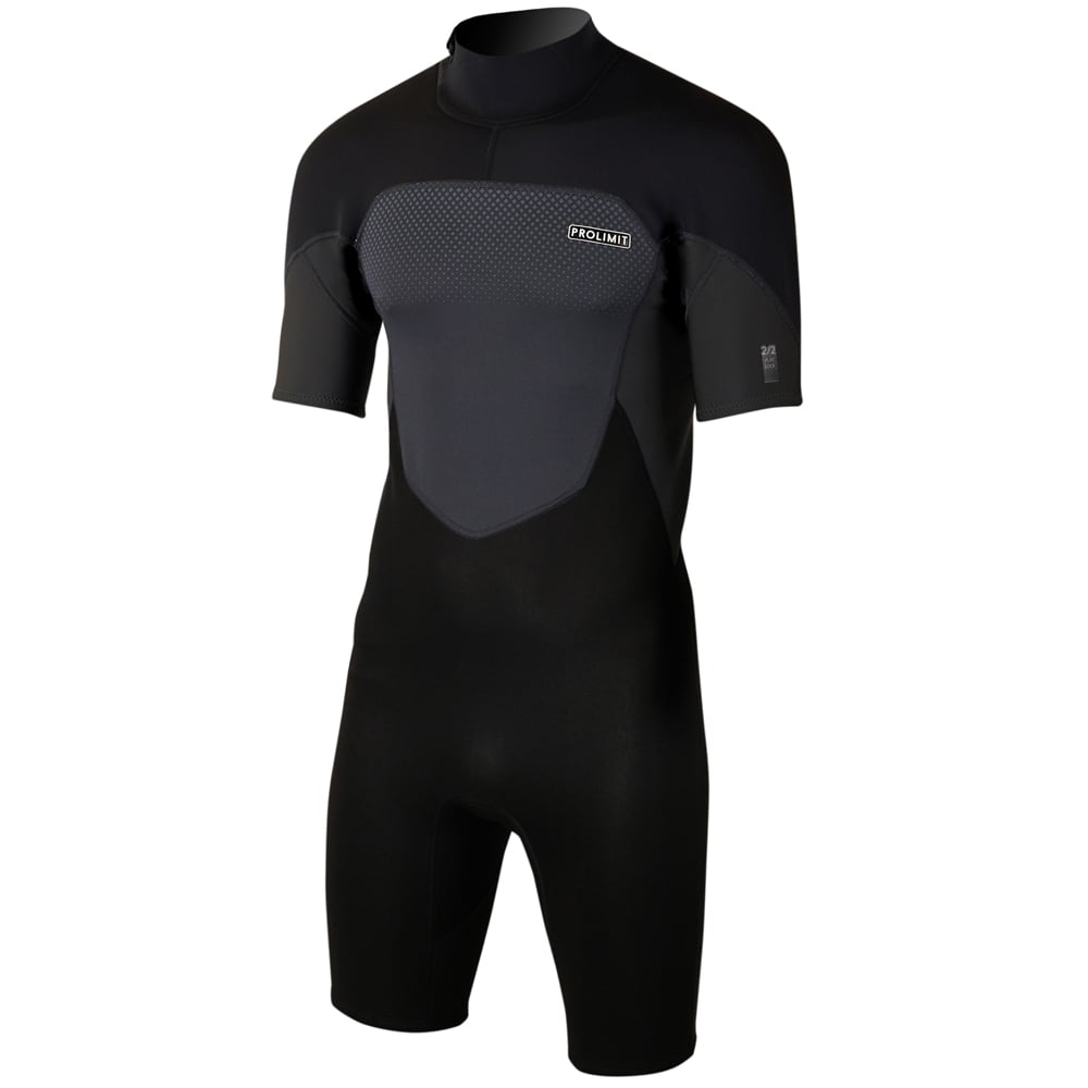 Fusion shorty 2/2 mm rugrits zwart wetsuit heren