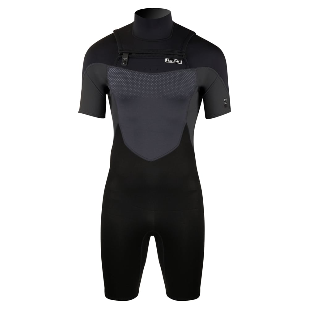 Fusion shorty Freezip 2/2 mm borstrits zwart wetsuit heren