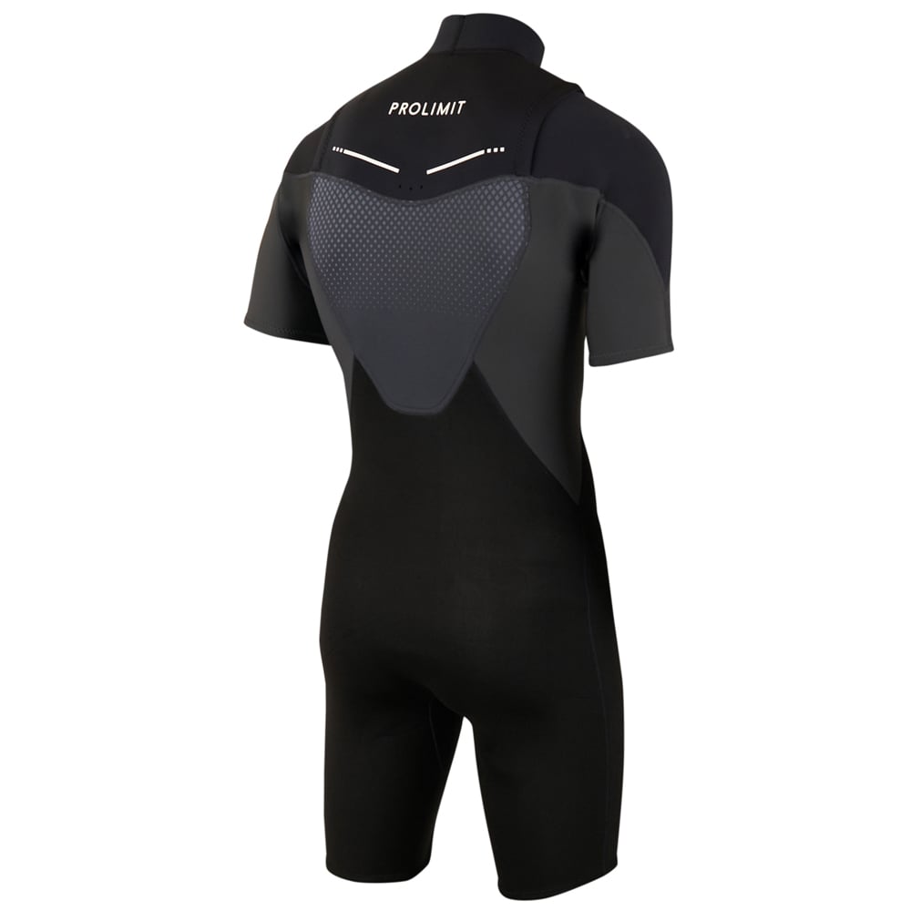 Prolimit Fusion shorty Freezip 2/2 mm borstrits zwart wetsuit heren 3