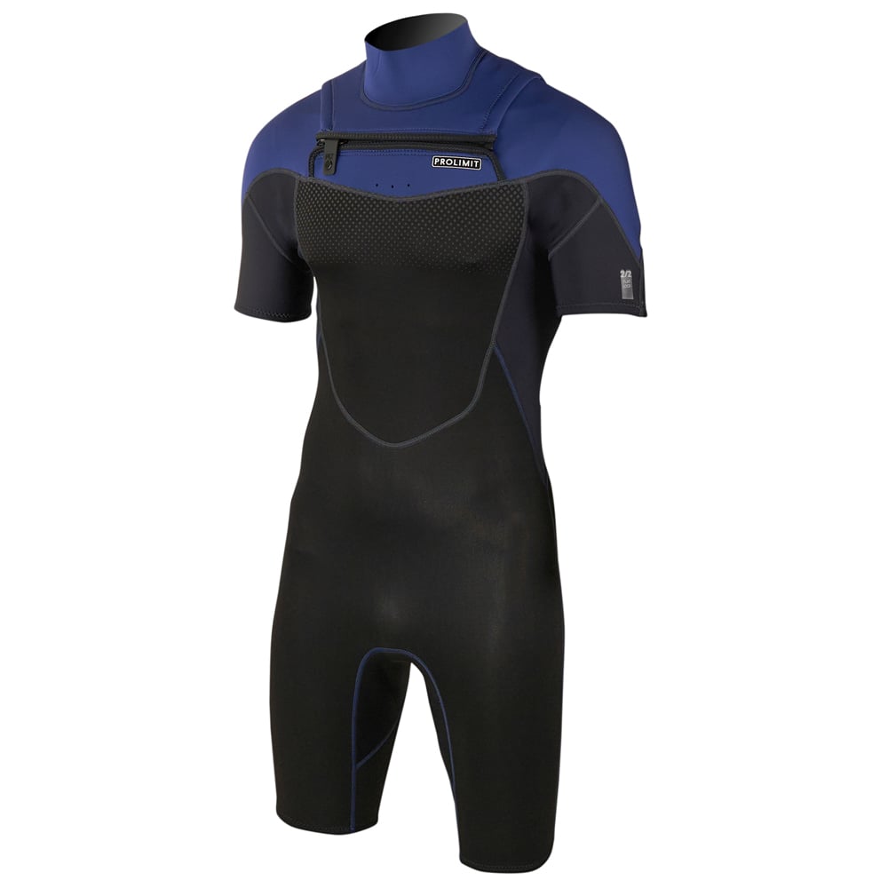 Fusion shorty Freezip 2/2 mm borstrits navy wetsuit heren