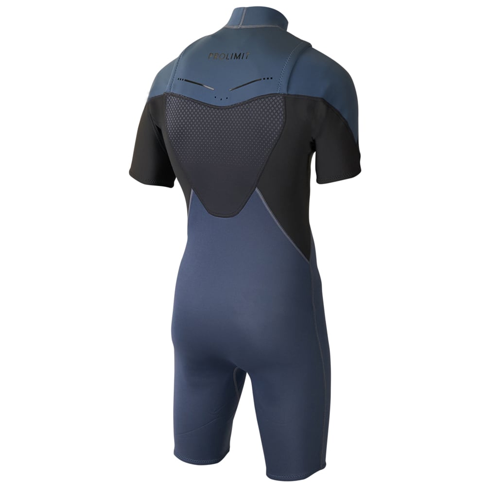 Prolimit Fusion shorty Freezip 2/2 mm borstrits misty blauw wetsuit heren 3