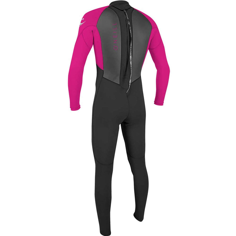 Oneill Reactor-2 3/2 rug rits fullsuit kinderen zwart/roze 2