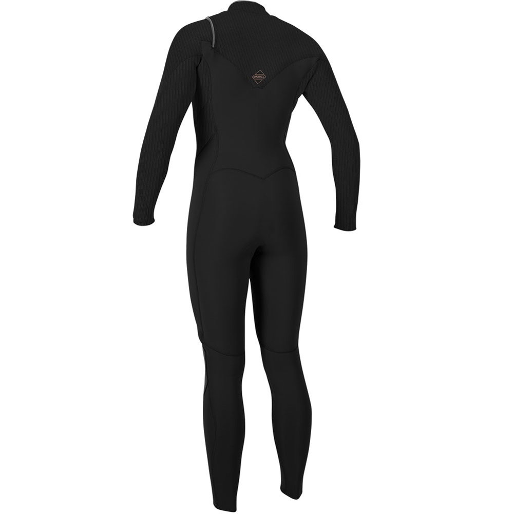 Oneill Hyperfreak 5/4+ borst rits fullsuit dames zwart 2