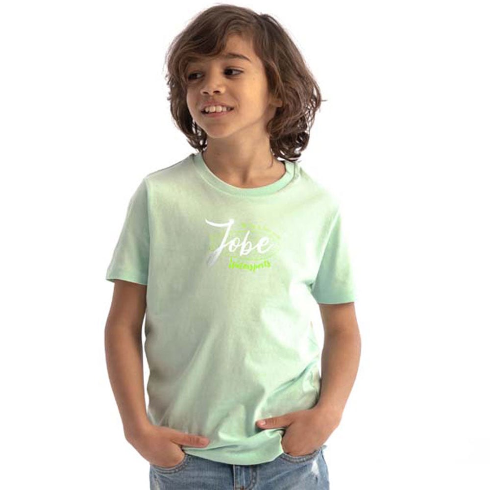 casual t-shirt kind geyser groen