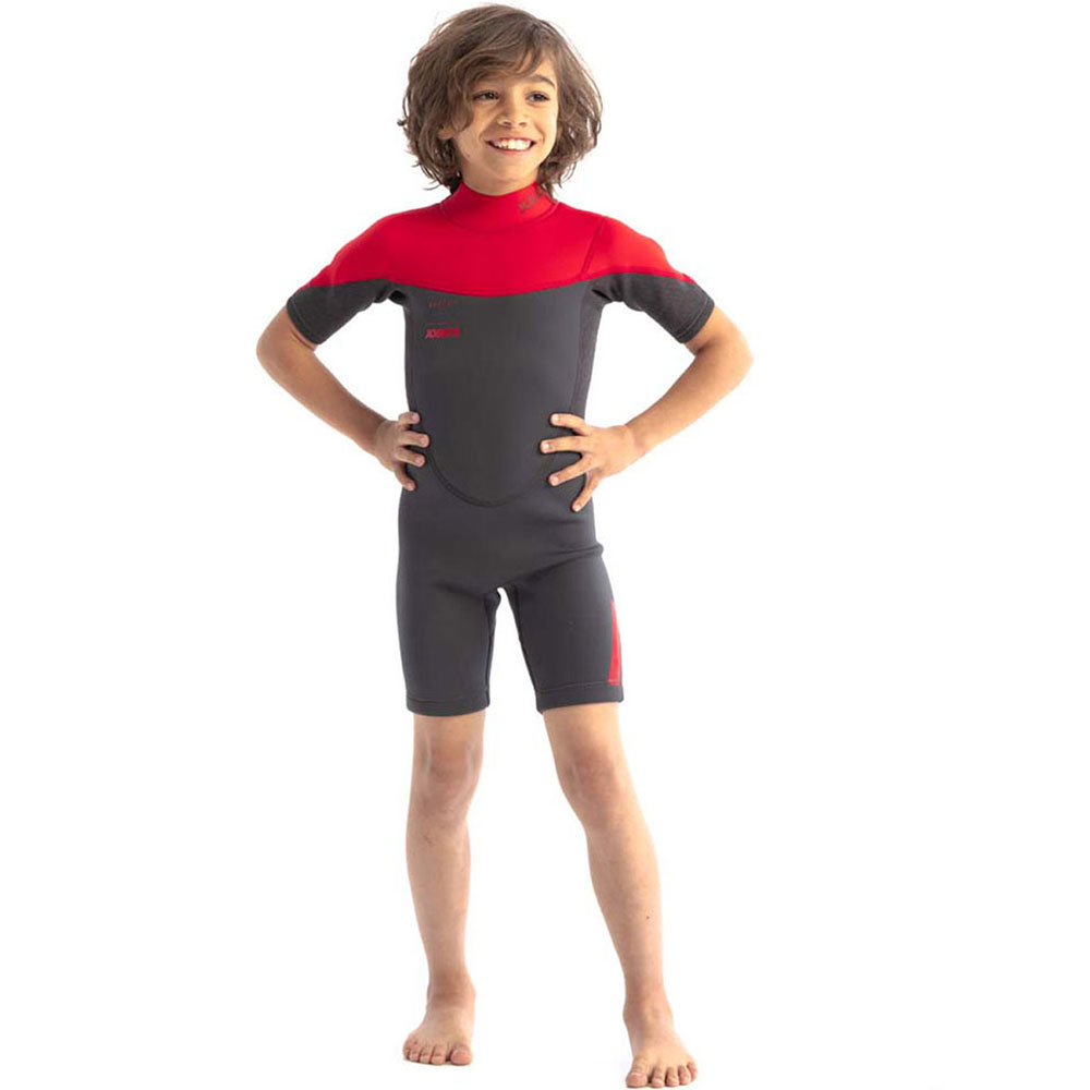 Betreffende schouder Oorzaak Jobe boston 2mm shorty wetsuit kind rood - Wetsuit.nl | wetsuits