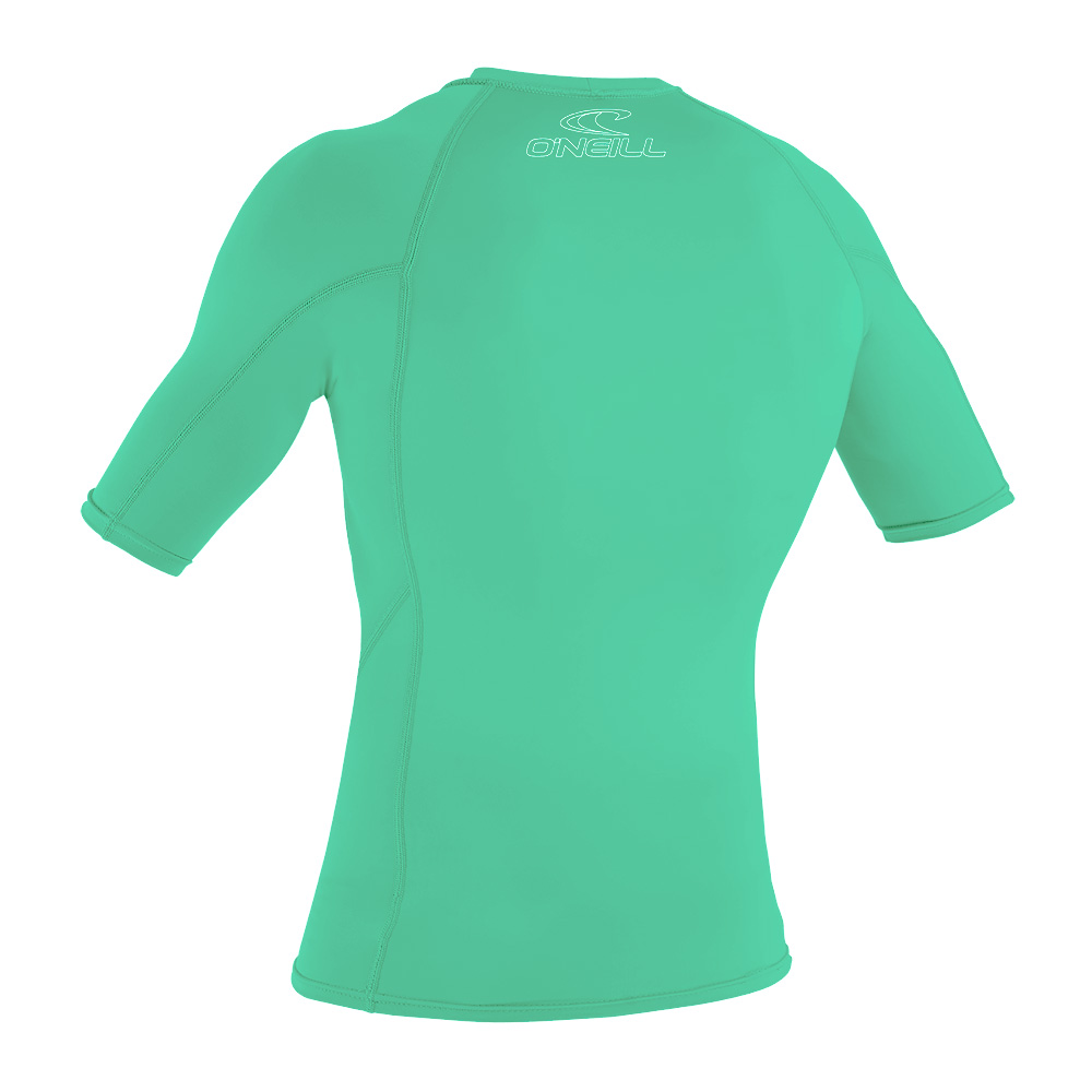 Oneill korte mouwen rash guard kind aqua blauw