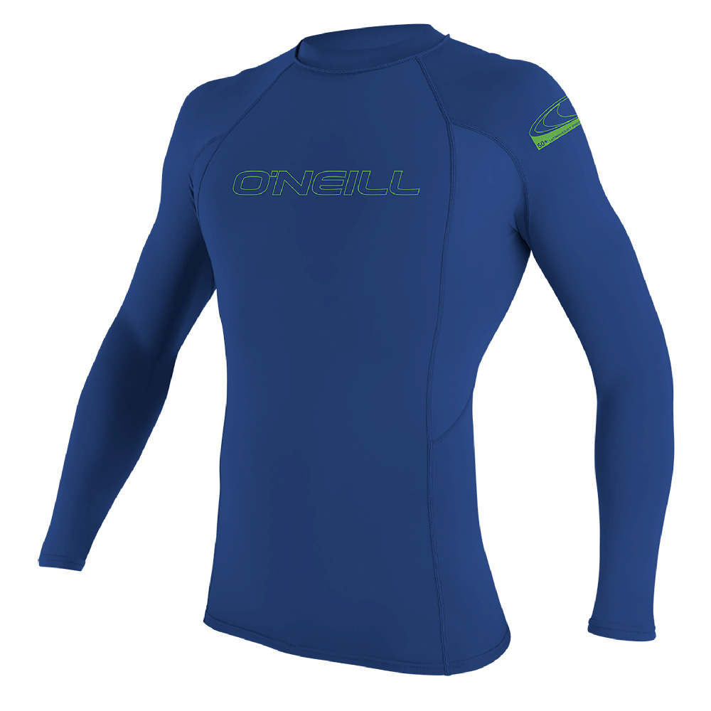 Oneill lange mouwen rash guard kind blauw